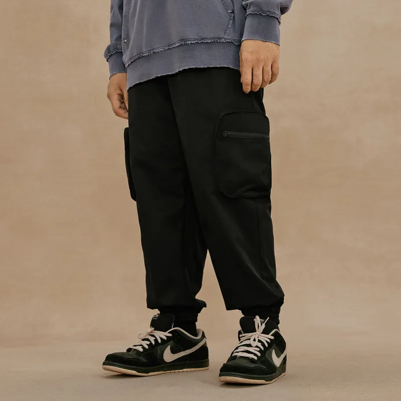 N MAX Casual Pants Men Black-5