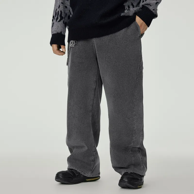 N MAX Jeans Men Denim Black-3