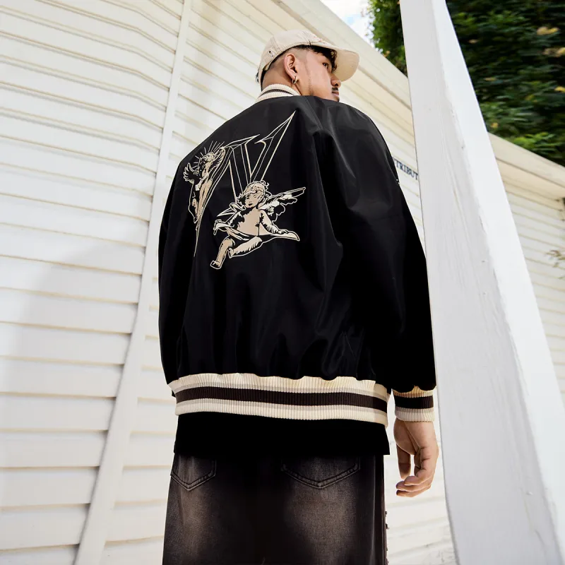 N MAX Jackets Unisex Black American Vintage Black-5
