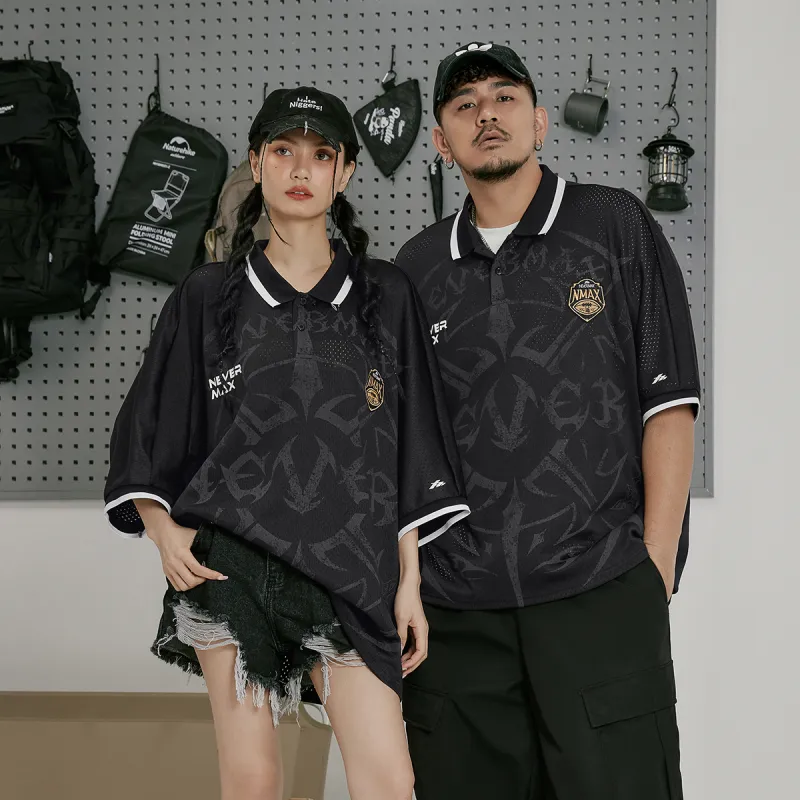 N MAX Polo Shirts Men Black-4