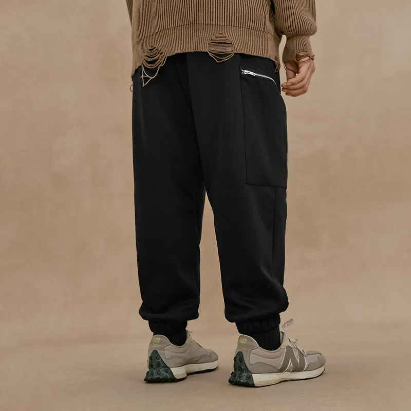 N MAX Casual Pants Men Black-5
