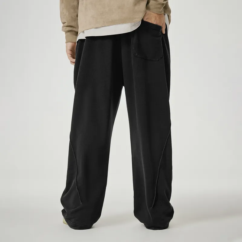 N MAX Casual Pants Men Black Trendy Black-2
