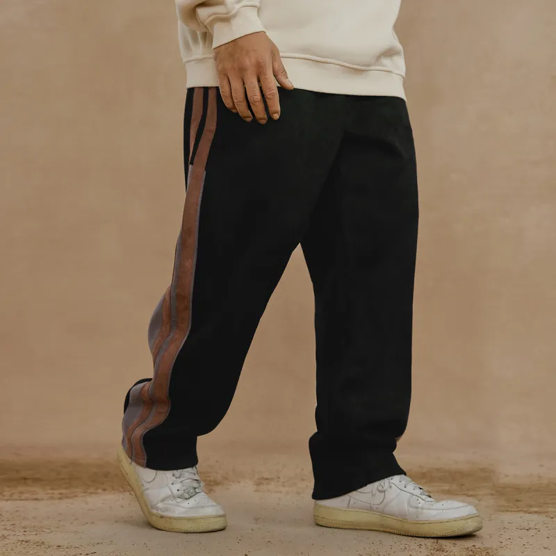 N MAX Casual Pants Men Black-5