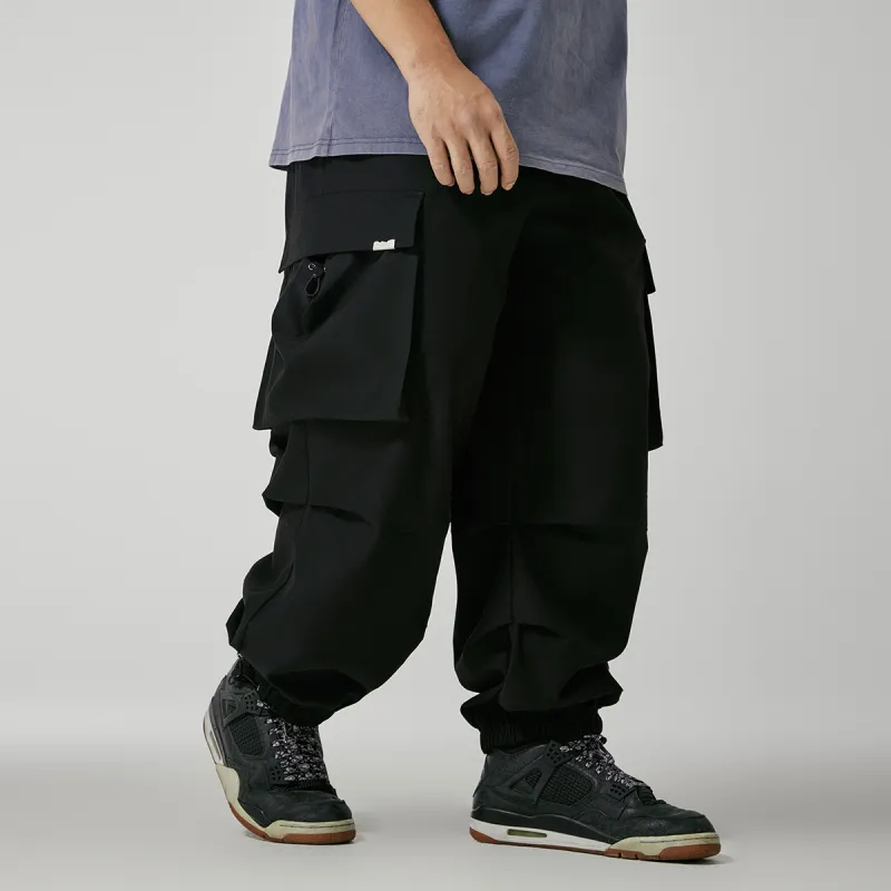 N MAX Casual Pants Men Black-1
