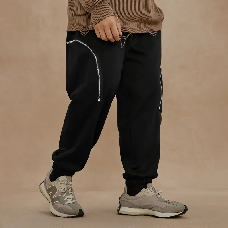 N MAX Casual Pants Men Black-4