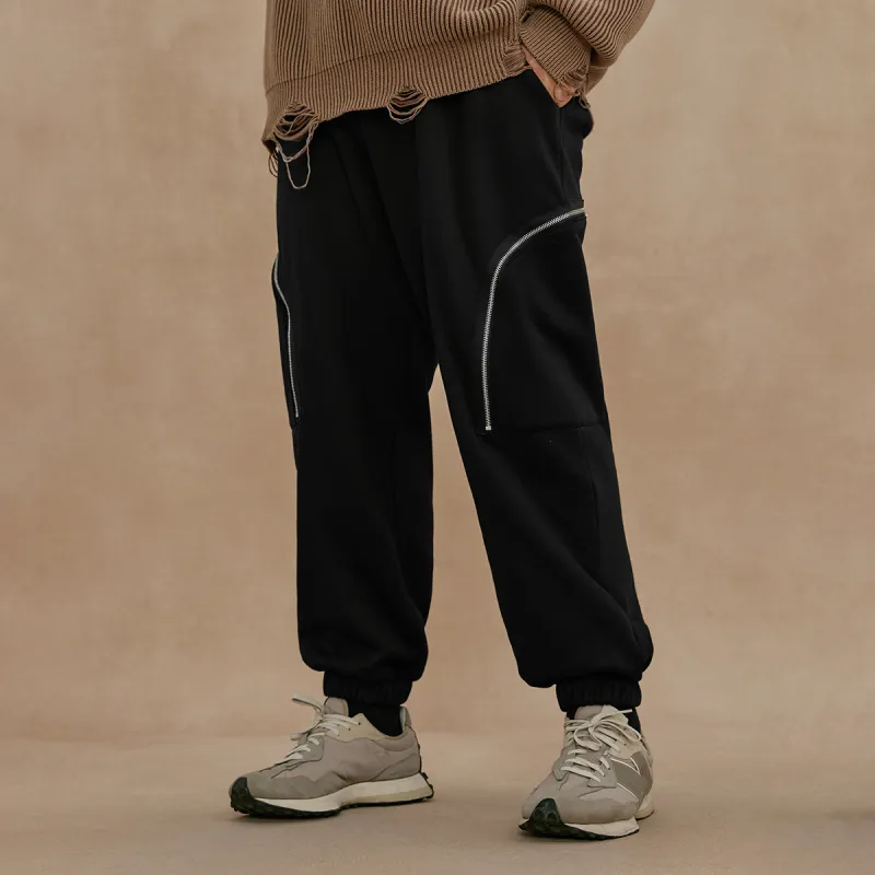 N MAX Casual Pants Men Black-2