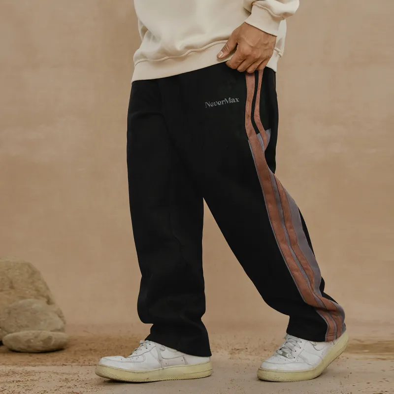 N MAX Casual Pants Men Black-2