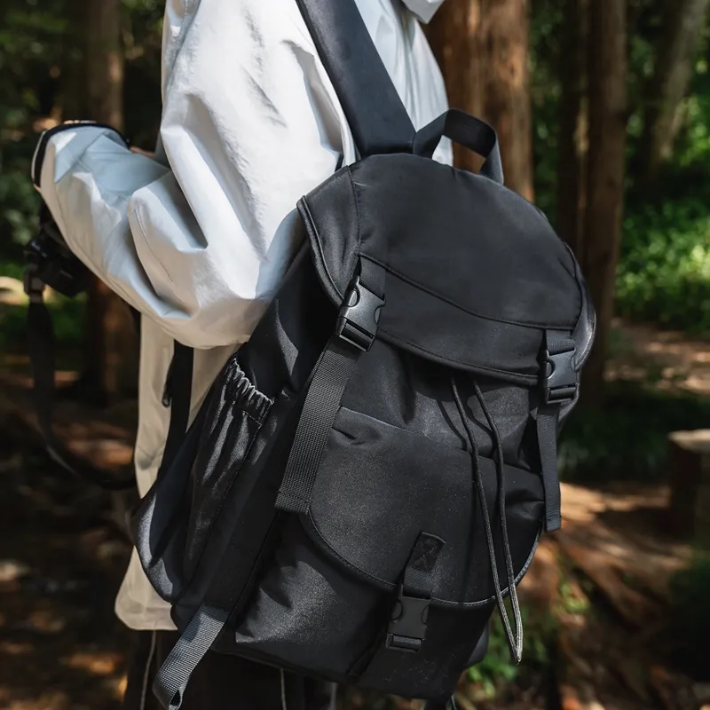 TANGCOOL Nylon Backpack Unisex Black/White/Army Green/Light Green/Brown-3