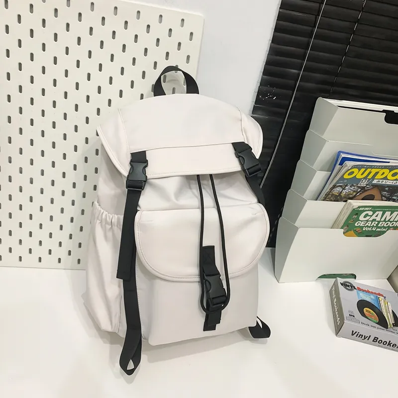 TANGCOOL Nylon Backpack Unisex Black/White/Army Green/Light Green/Brown-6