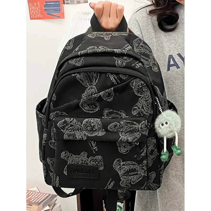 TANGCOOL Nylon Backpacks Backpack Regular Unisex Multicolor-40