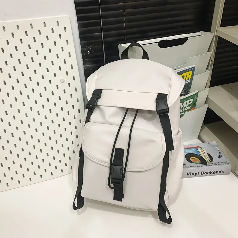 TANGCOOL Nylon Backpack Unisex Black/White/Army Green/Light Green/Brown-5