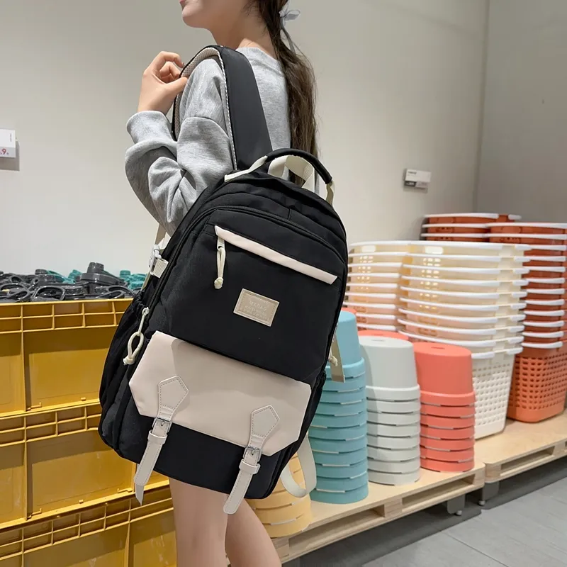 TANGCOOL Nylon Backpack Unisex Multicolor-1