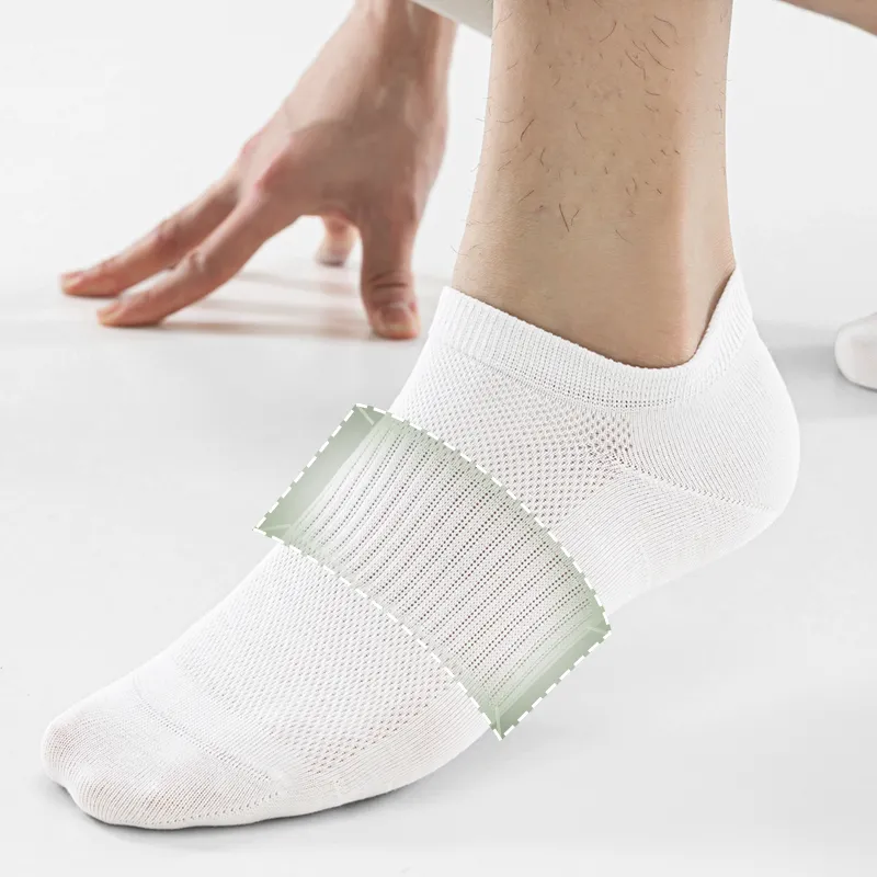 SHIWAJI No Show Socks Men's Shopping Bag 5 Pack-2
