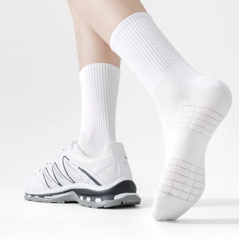 SHIWAJI Mid Calf Socks Men's Shopping Bag 5 Pack-1