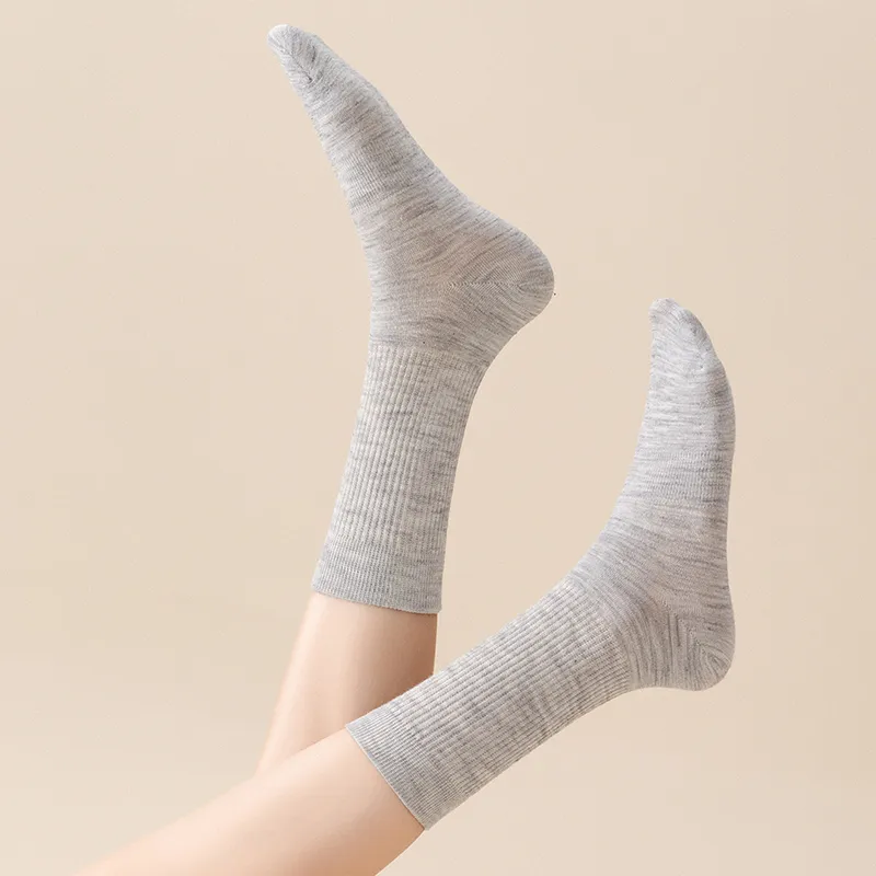 SHIWAJI Mid Calf Socks Women's 4 Pack-9