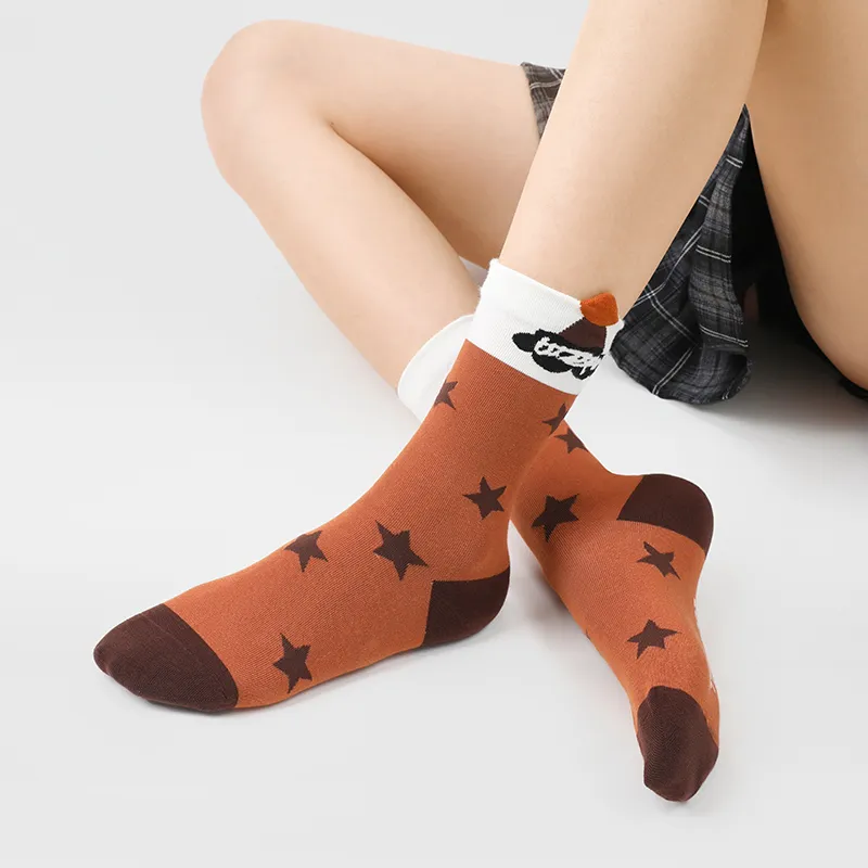 SHIWAJI Mid Calf Socks Unisex 5 Pack-6