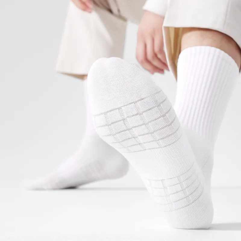 SHIWAJI Mid Calf Socks Men's Shopping Bag 5 Pack-9