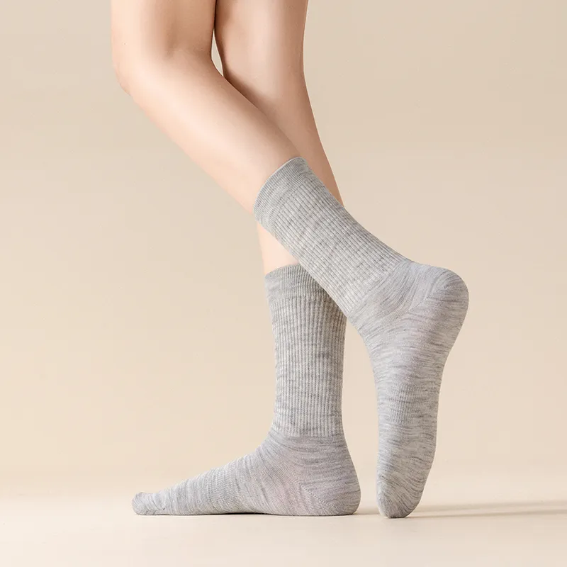 SHIWAJI Mid Calf Socks Women's 4 Pack-11