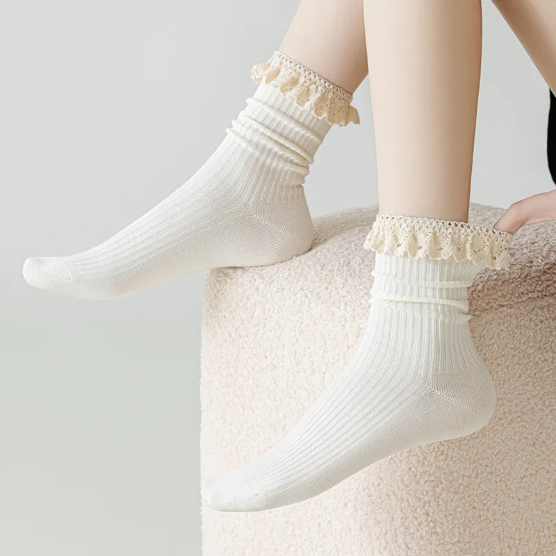 SHIWAJI Mid Calf Socks Women's 3 Pack-8
