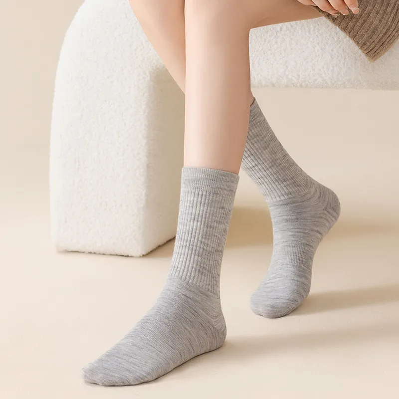 SHIWAJI Mid Calf Socks Women's 4 Pack-3