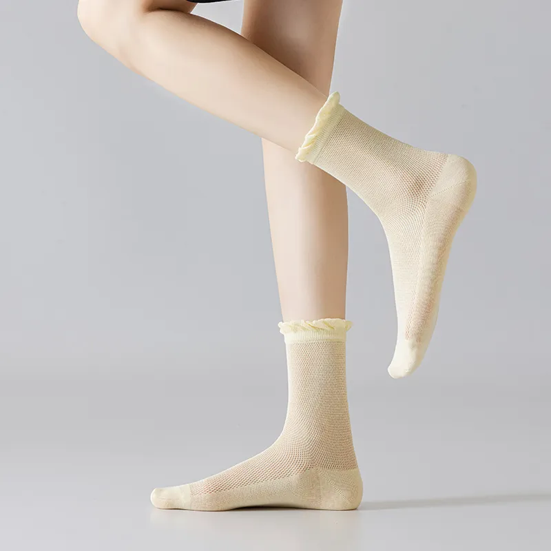 SHIWAJI Mid Calf Socks Women's 5 Pack-5