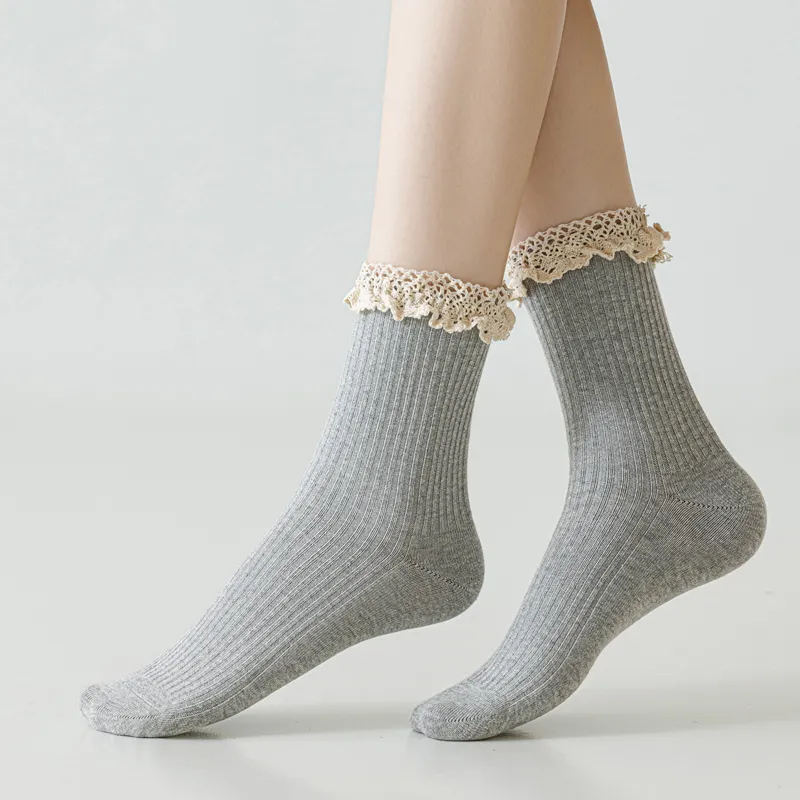 SHIWAJI Mid Calf Socks Women's 3 Pack-5
