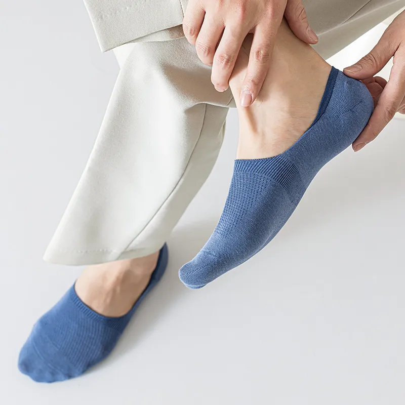 SHIWAJI No Show Socks Men's 4 Pack-5