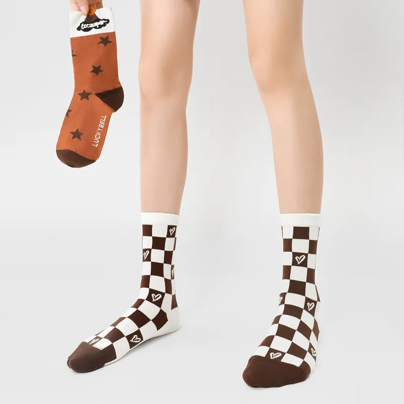SHIWAJI Mid Calf Socks Unisex 5 Pack-5