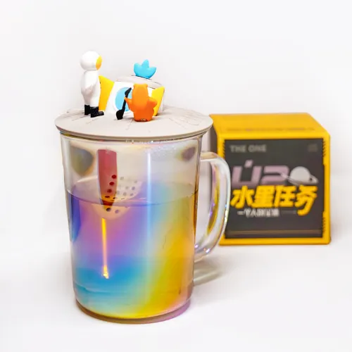 One Person's Planet Glass Cups High Borosilicate Glass Clear White 400ML