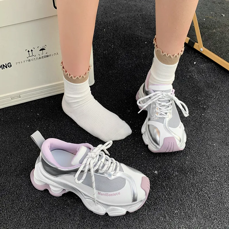 The Mystery Of Glamour Low Top Chunky Sneakers Women's-6