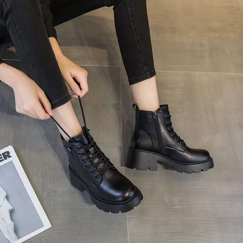 The Mystery Of Glamour Short Martin Boot Women's-4