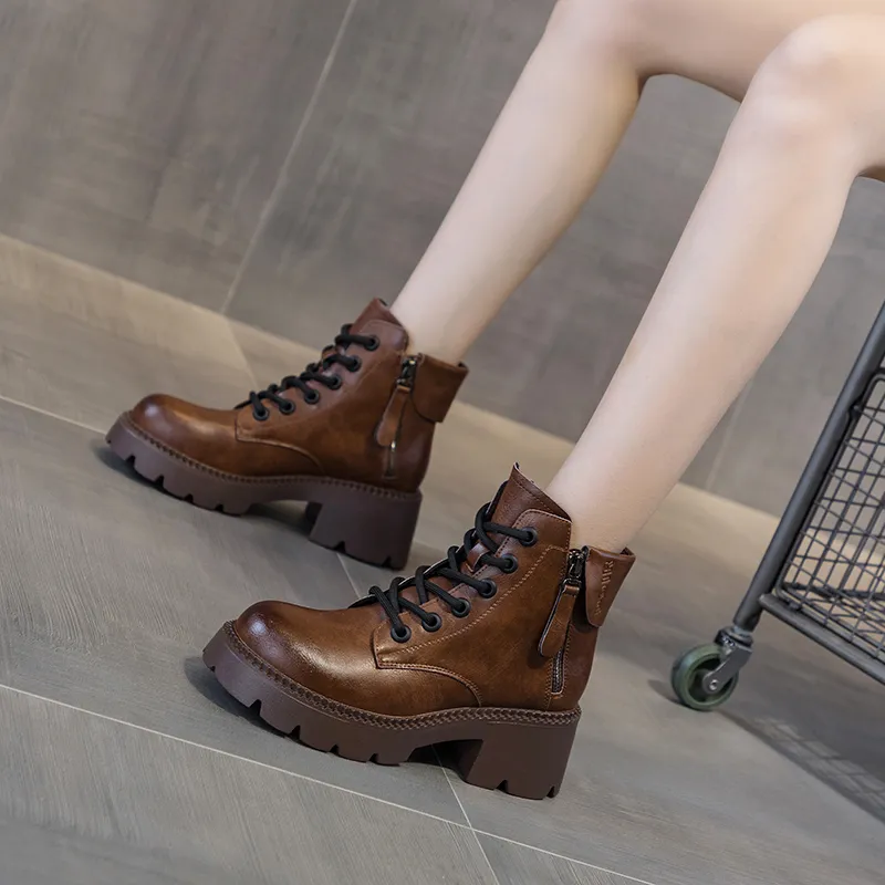 The Mystery Of Glamour Short Martin Boot 6CM Women's-7