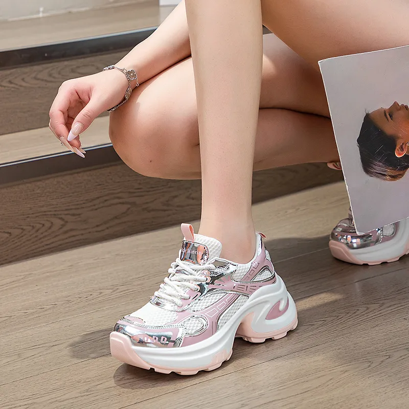 The Mystery Of Glamour Low Top Chunky Sneakers Women's-10
