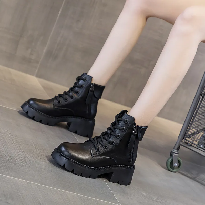 The Mystery Of Glamour Short Martin Boot 6CM Women's-11
