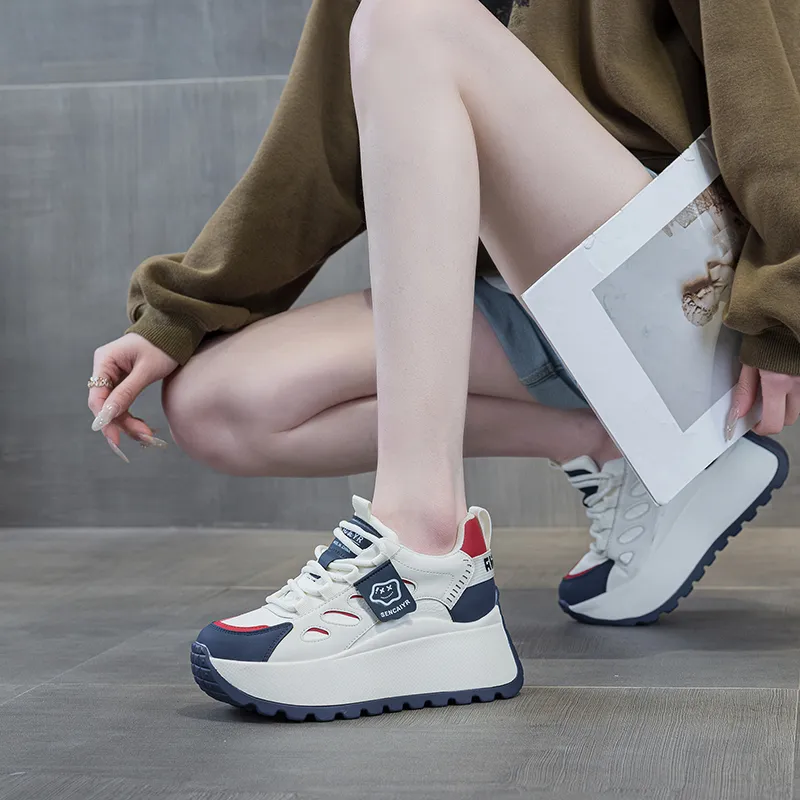 The Mystery Of Glamour Height Increasing Low-Top Casual Shoes Women's-3