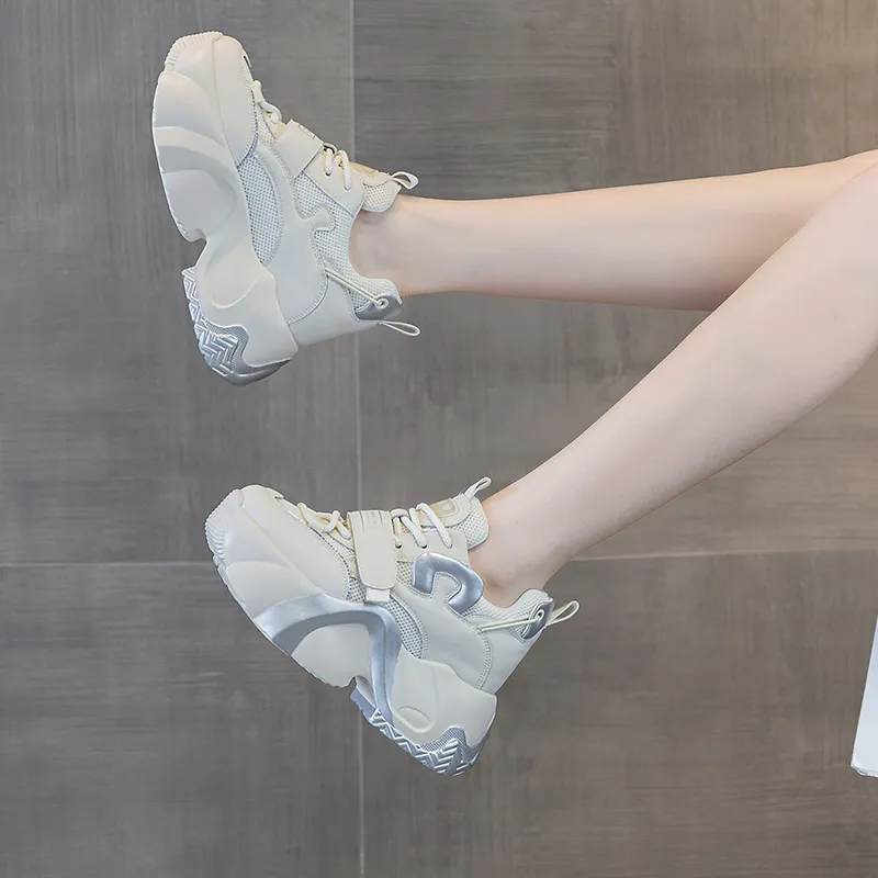 The Mystery Of Glamour Low Top Chunky Sneakers Women's-16