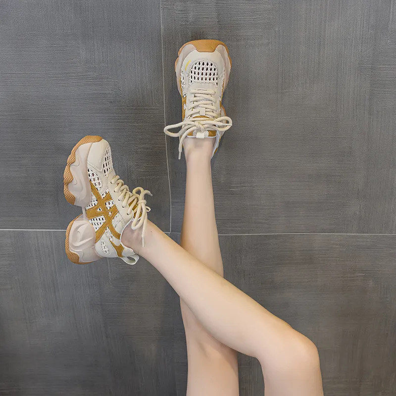 The Mystery Of Glamour Breathable Height Increase Low Top Casual Shoes Women's-4