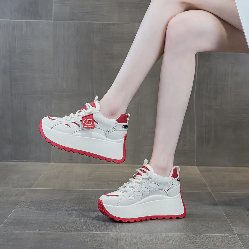 The Mystery Of Glamour Height Increasing Low-Top Casual Shoes Women's-8