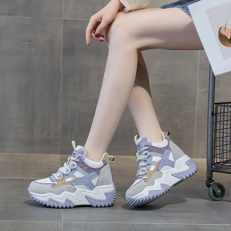 The Mystery Of Glamour High-Top Chunky Sneakers Women's-21