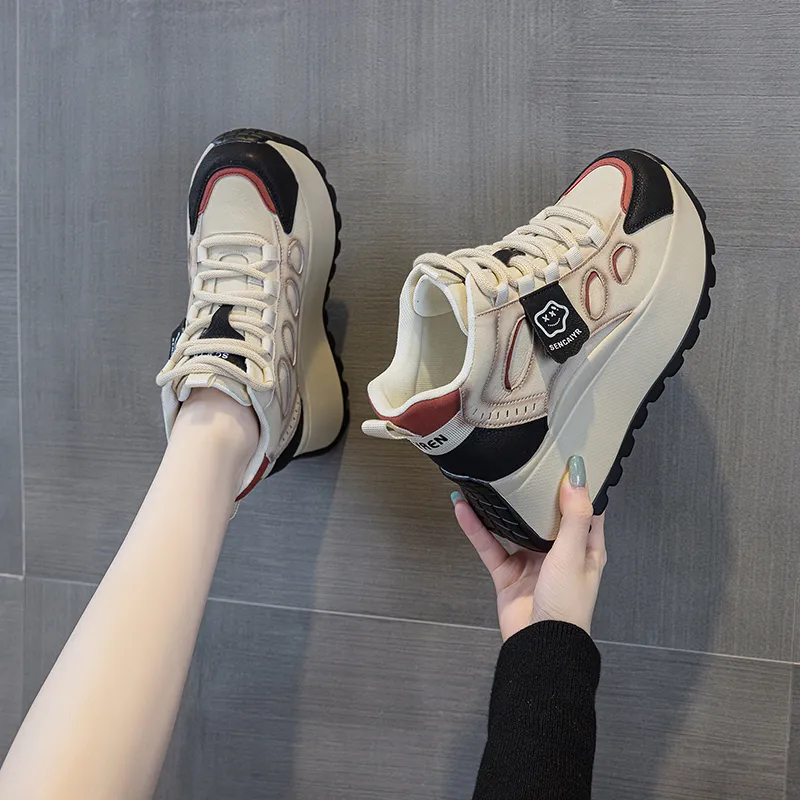 The Mystery Of Glamour Anti Slip And Wear Resistant Height Increasing Warm High Top Casual Shoes Women's-13