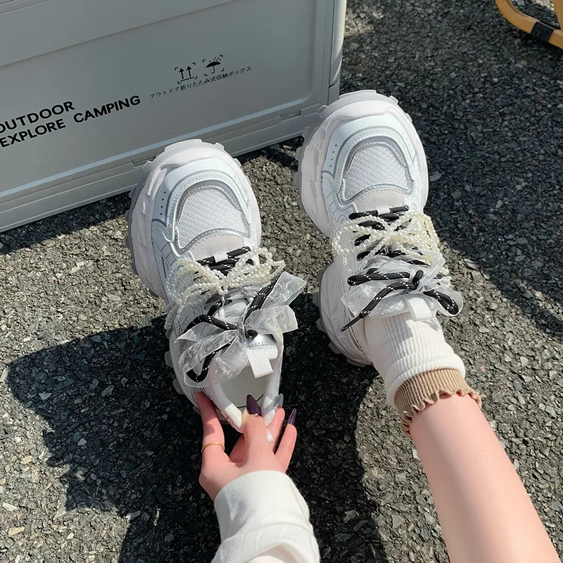 The Mystery Of Glamour Low Top Chunky Sneakers Women's-1