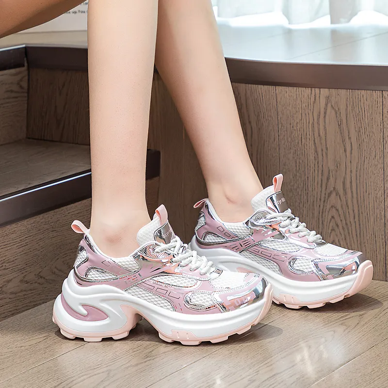 The Mystery Of Glamour Low Top Chunky Sneakers Women's-9