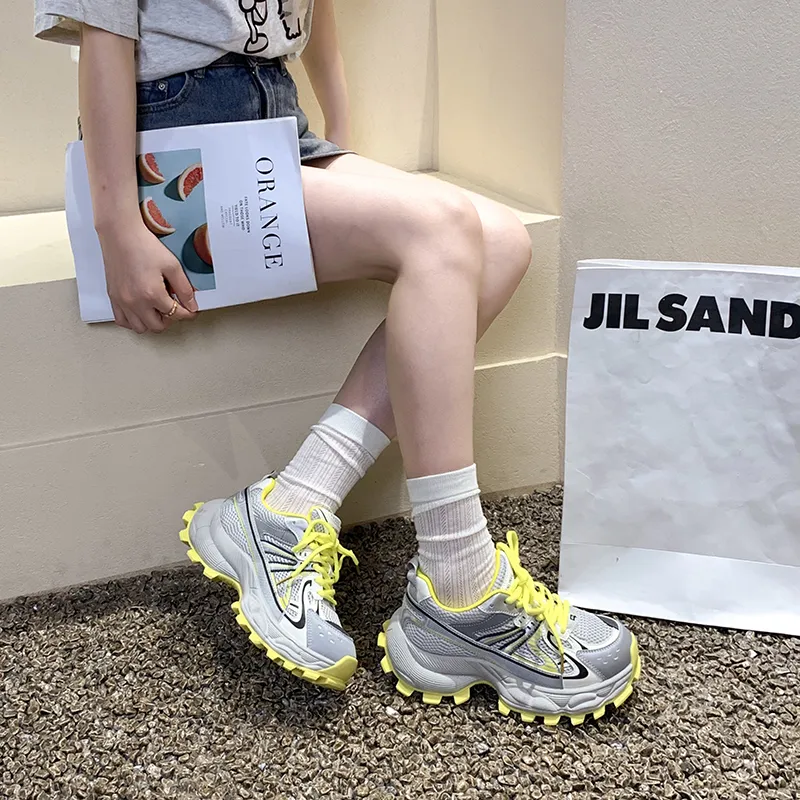 The Mystery Of Glamour Slip Resistant And Breathable Low Top Chunky Sneakers Women's-10