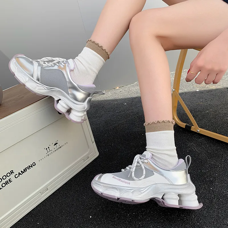 The Mystery Of Glamour Low Top Chunky Sneakers Women's-8