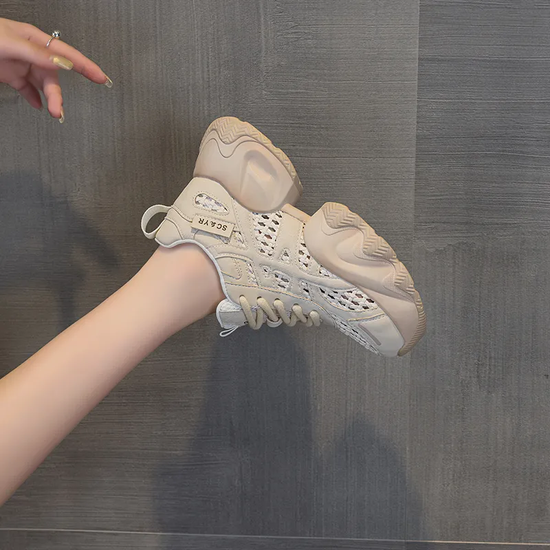 The Mystery Of Glamour Breathable Height Increase Low Top Casual Shoes Women's-9