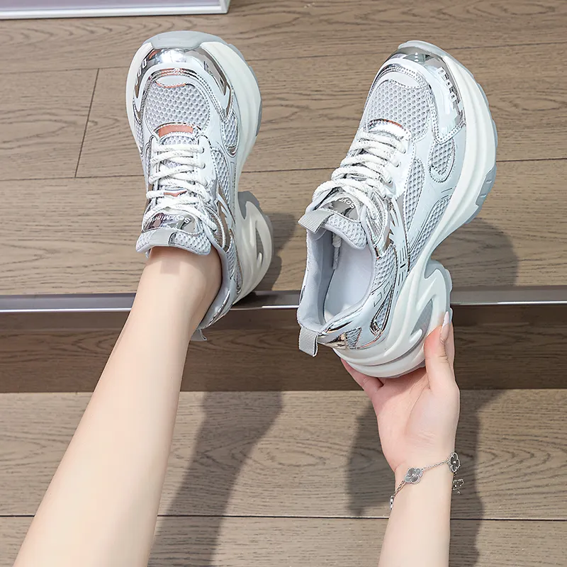The Mystery Of Glamour Low Top Chunky Sneakers Women's-3