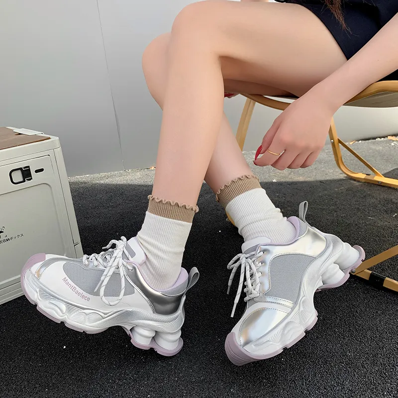 The Mystery Of Glamour Low Top Chunky Sneakers Women's-9