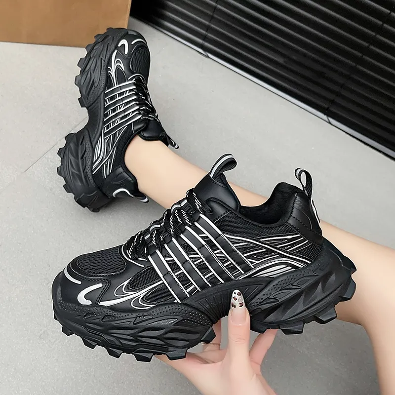 The Mystery Of Glamour Cushioning, Breathable, Height Increasing Low Top Chunky Sneakers Women's-1