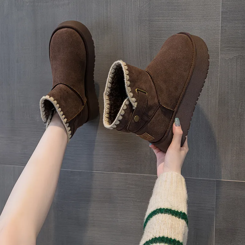 The Mystery Of Glamour Warm Cushioning Short Snow Boots Women's-9