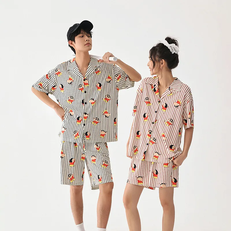 QINZUIMAO x Crayon Shinchan/, Pajama Set Men's-4
